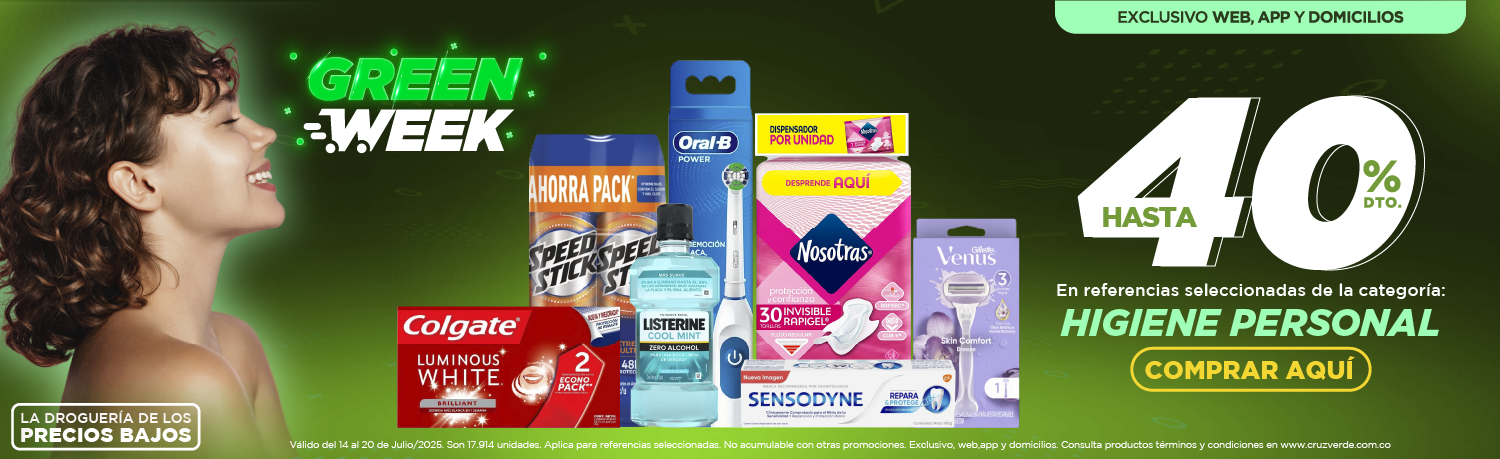 Ofertas cuidado personal cruz verde envío gratis