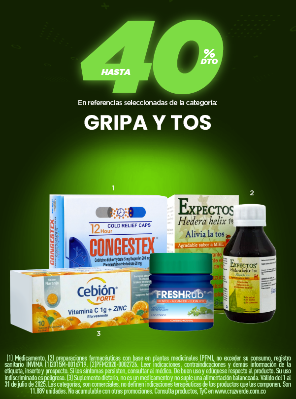 Productos respiratorios en cruz verde oferta en digestivos