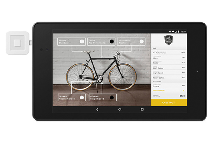 Customized bike shop app built with Android web-based POS