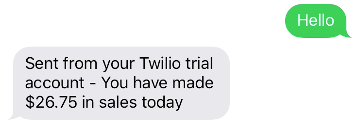 Text for your sales reports using Twilio Functions and Square