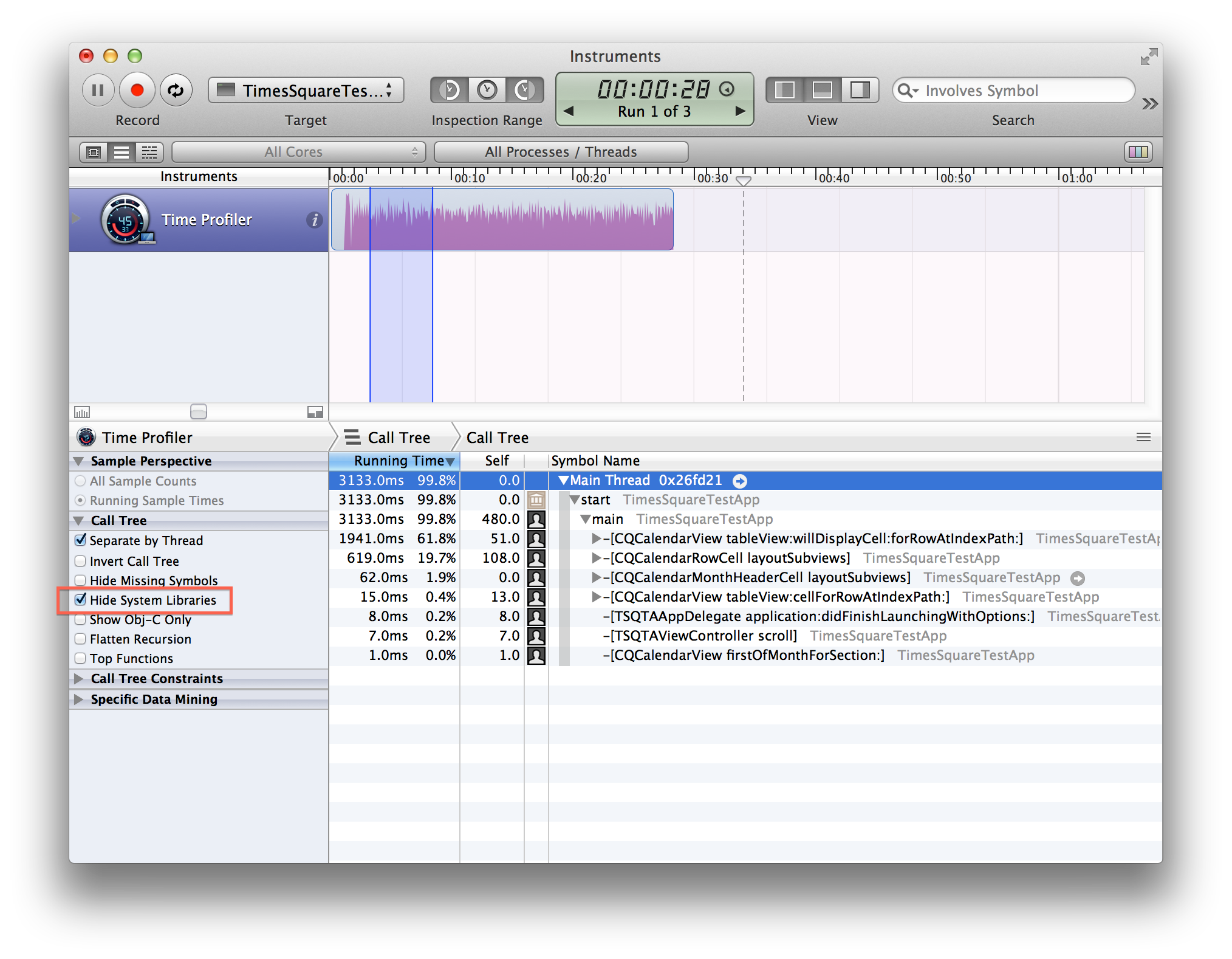 Making TimesSquare fast on iOS
