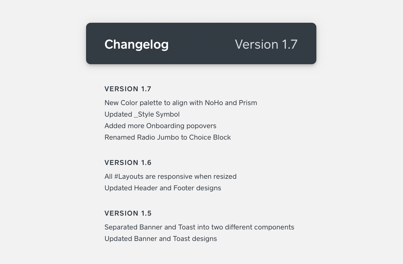 Stay updated with changelog.