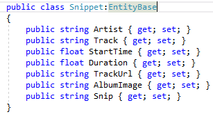 Snippet Data Model