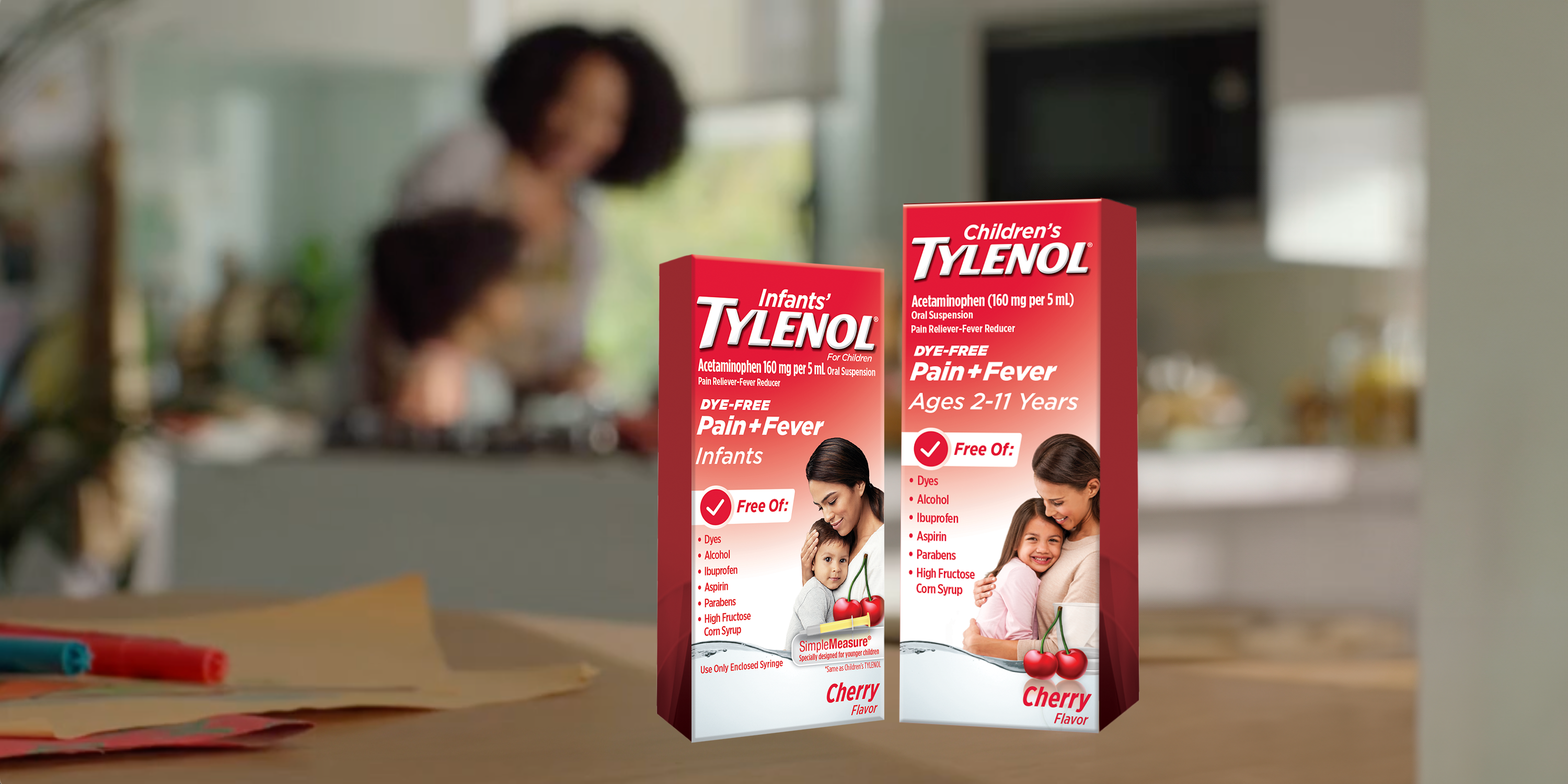 Children's TYLENOL® on counter