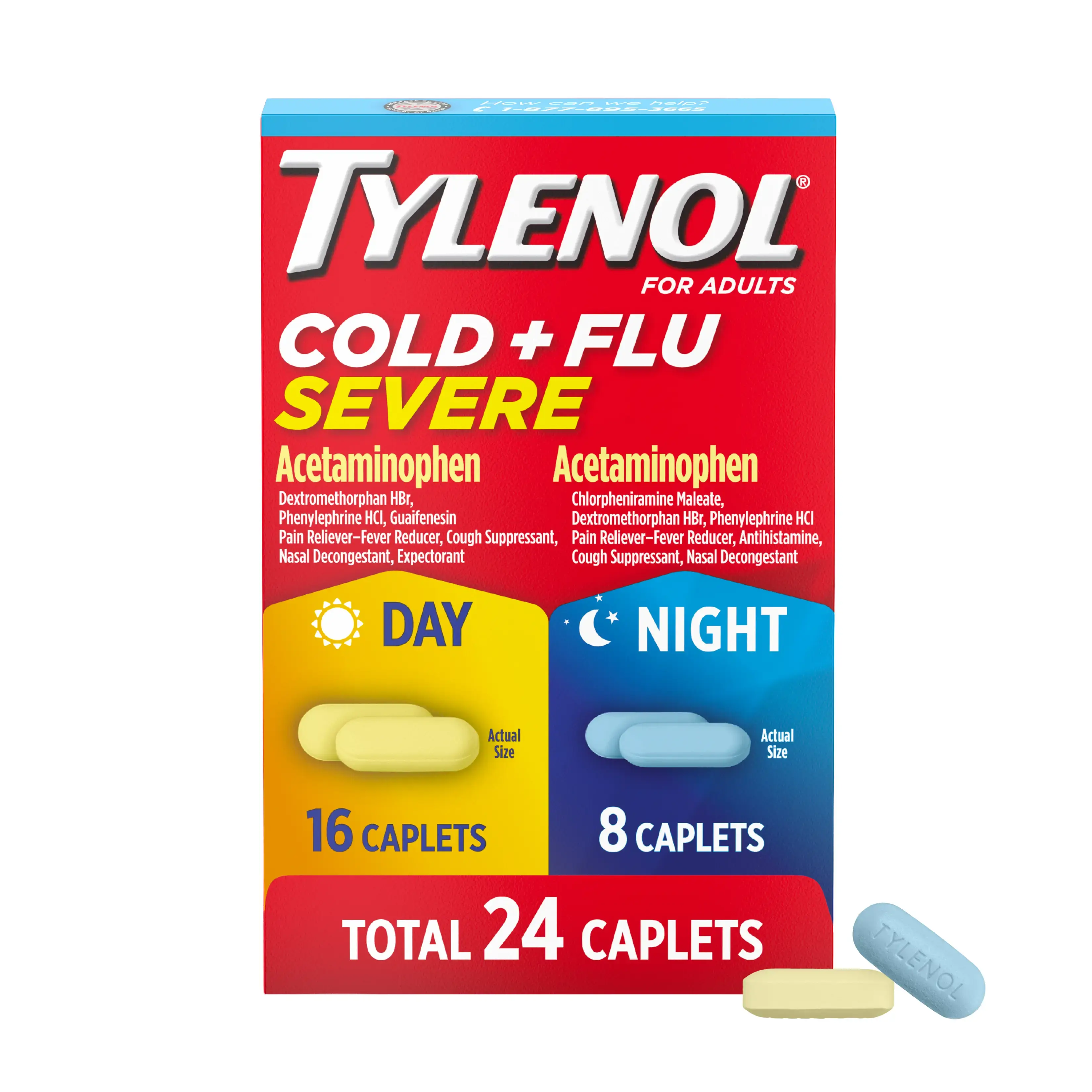 TYLENOL® Cold + Flu Severe For Day And Night Time