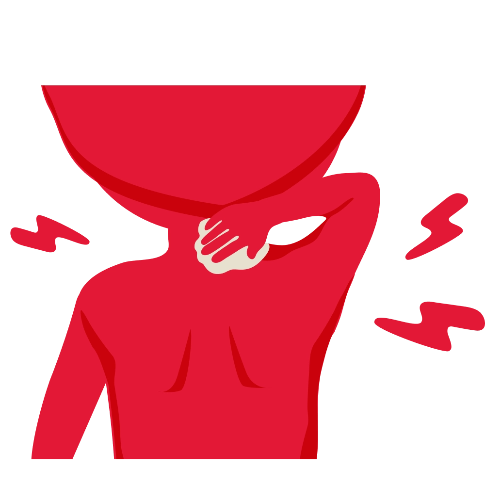 Feeling cold or shivery but hot and dry when you touch them 