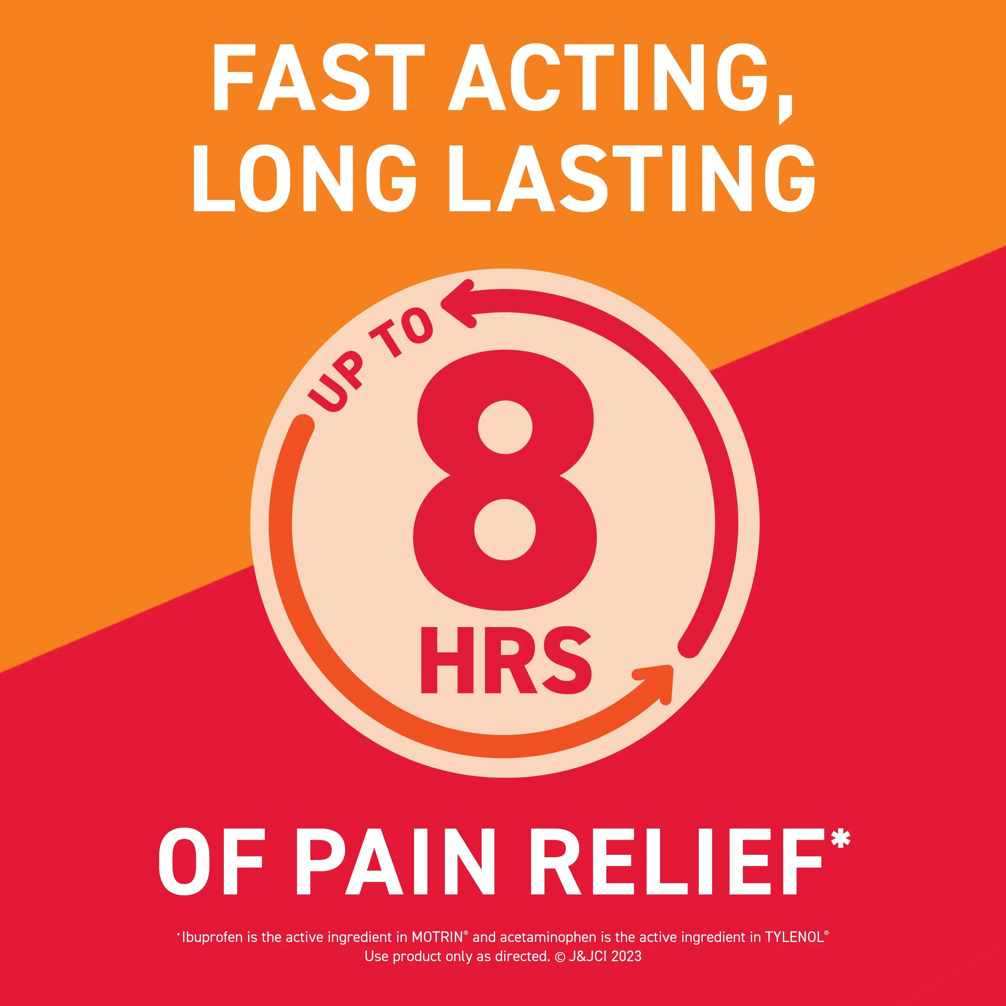 Up to 8 hours of pain relief