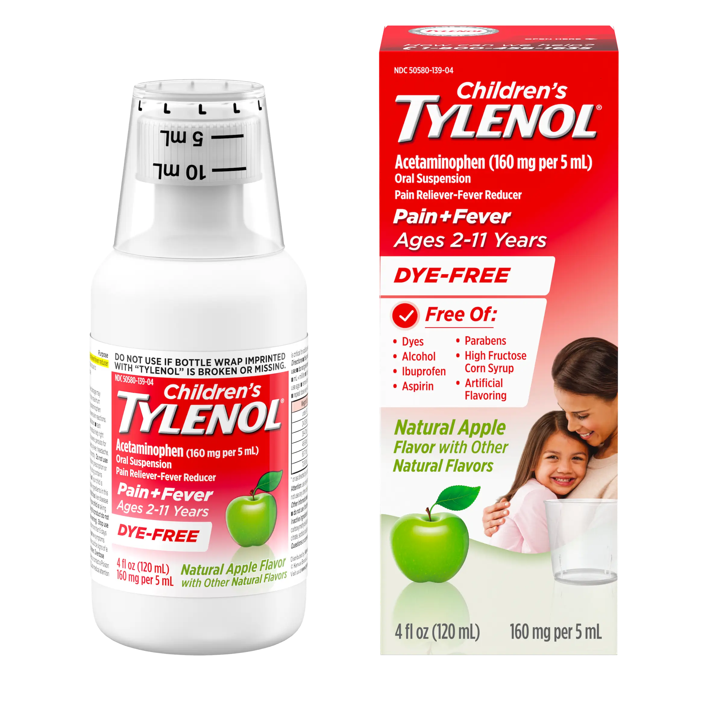 Children's TYLENOL® Dye Free Natural Apple