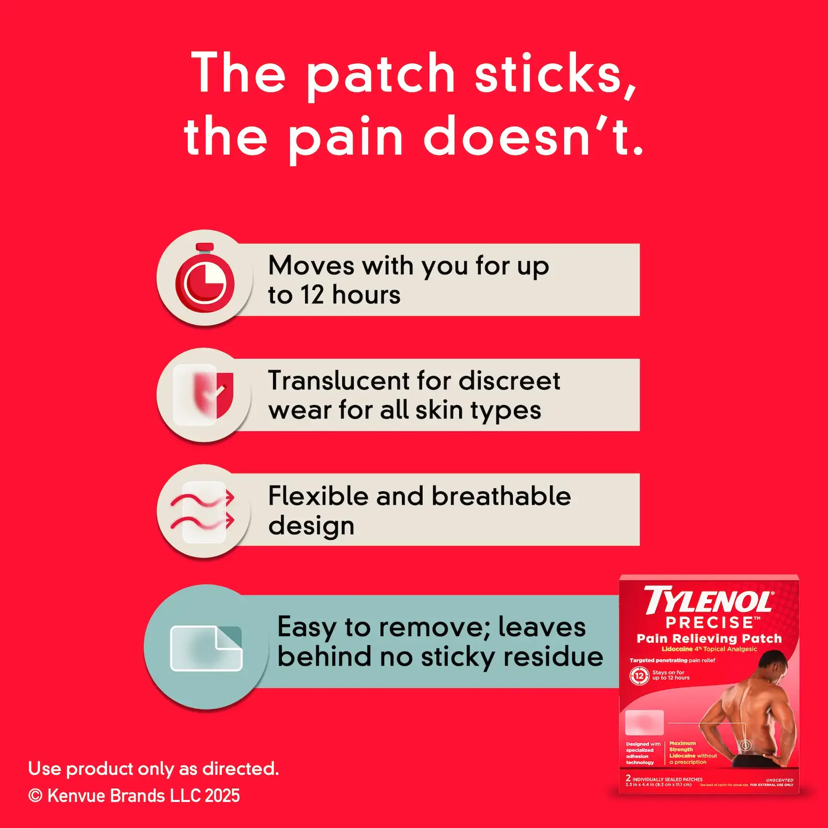 TYLENOL® PRECISE™ Pain Relieving Patches