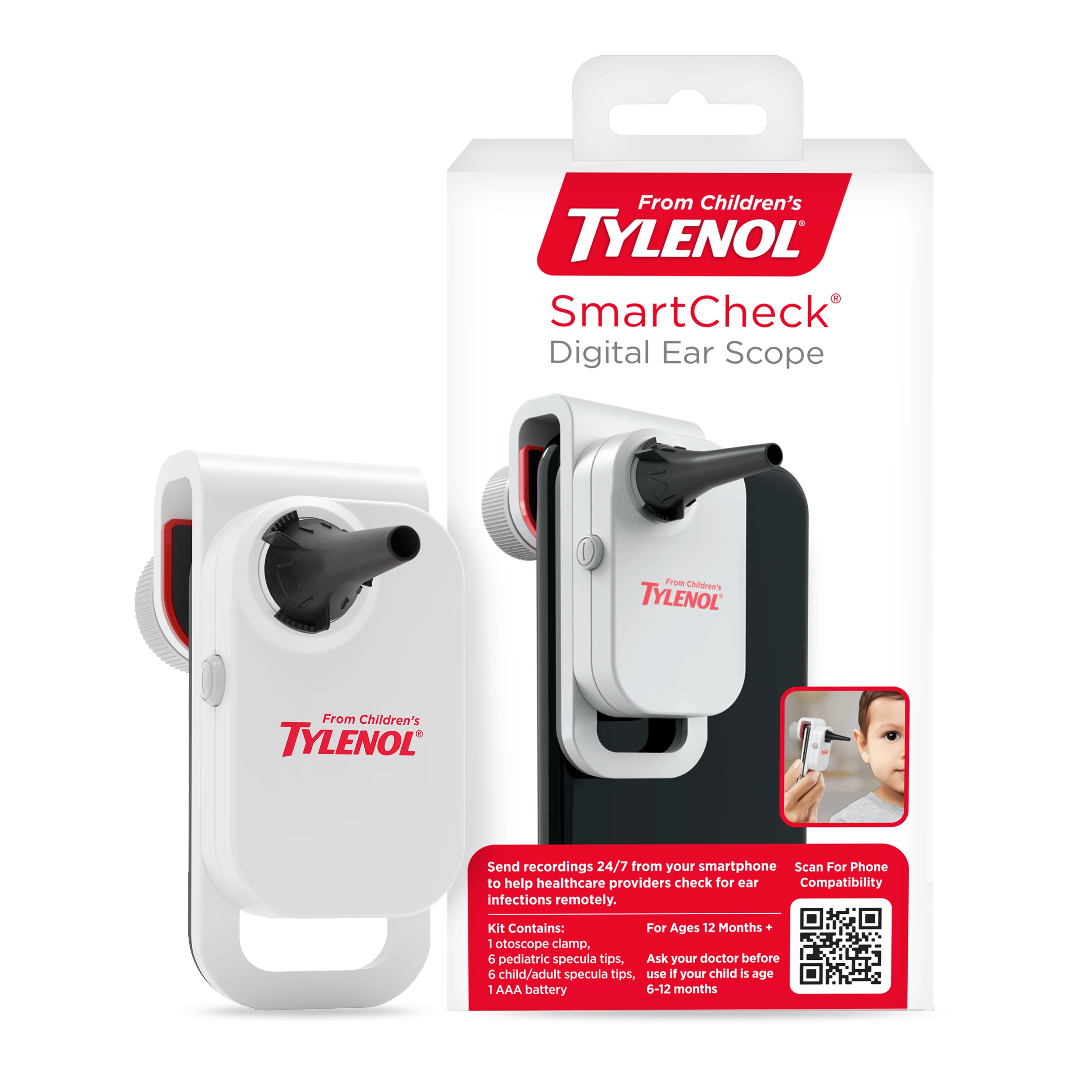 SmartCheck® Digital Ear Scope otoscope from Children's Tylenol®