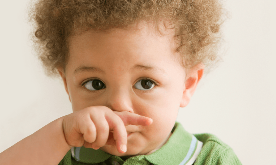 Niño con un resfriado