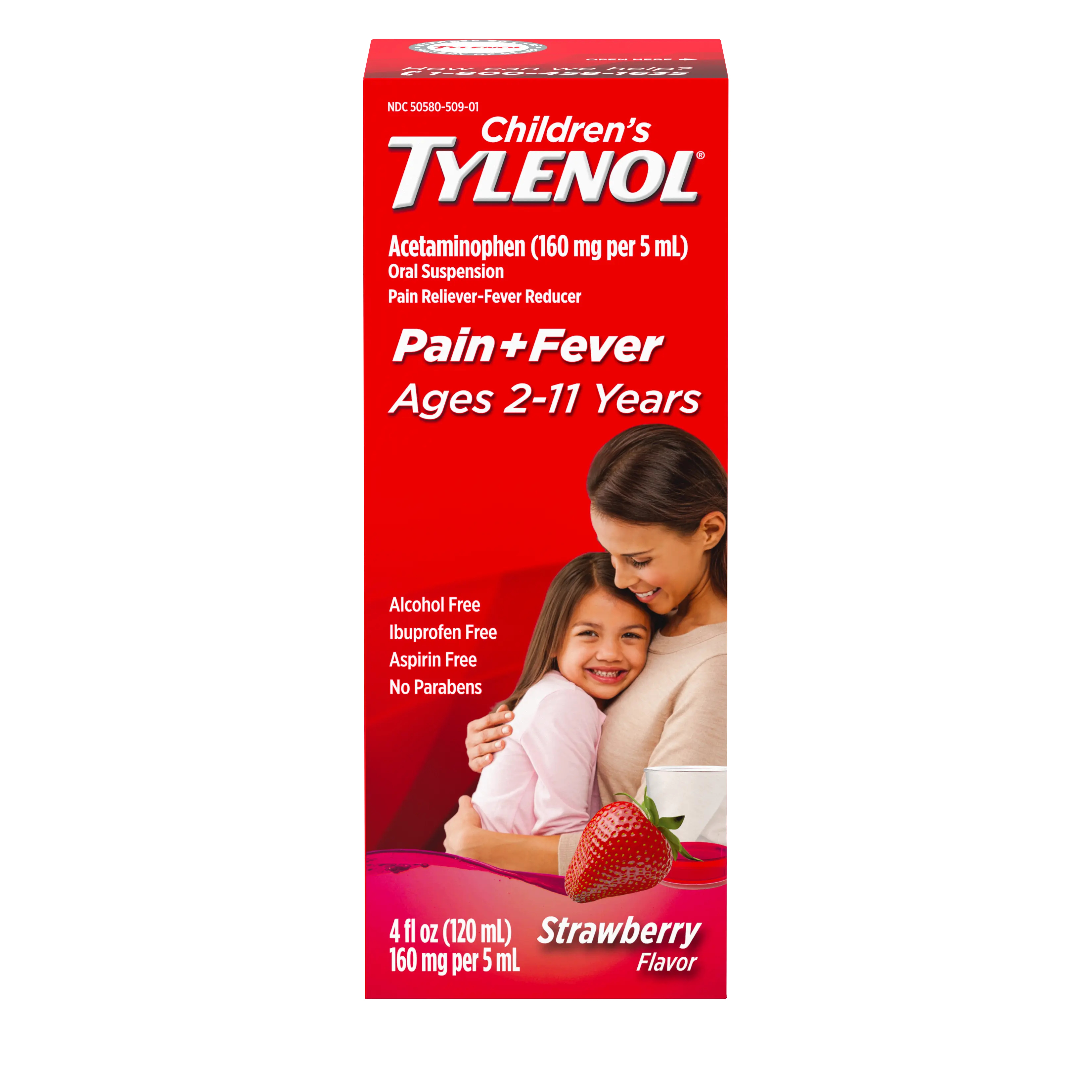 Children's Tylenol® en sabor fresa