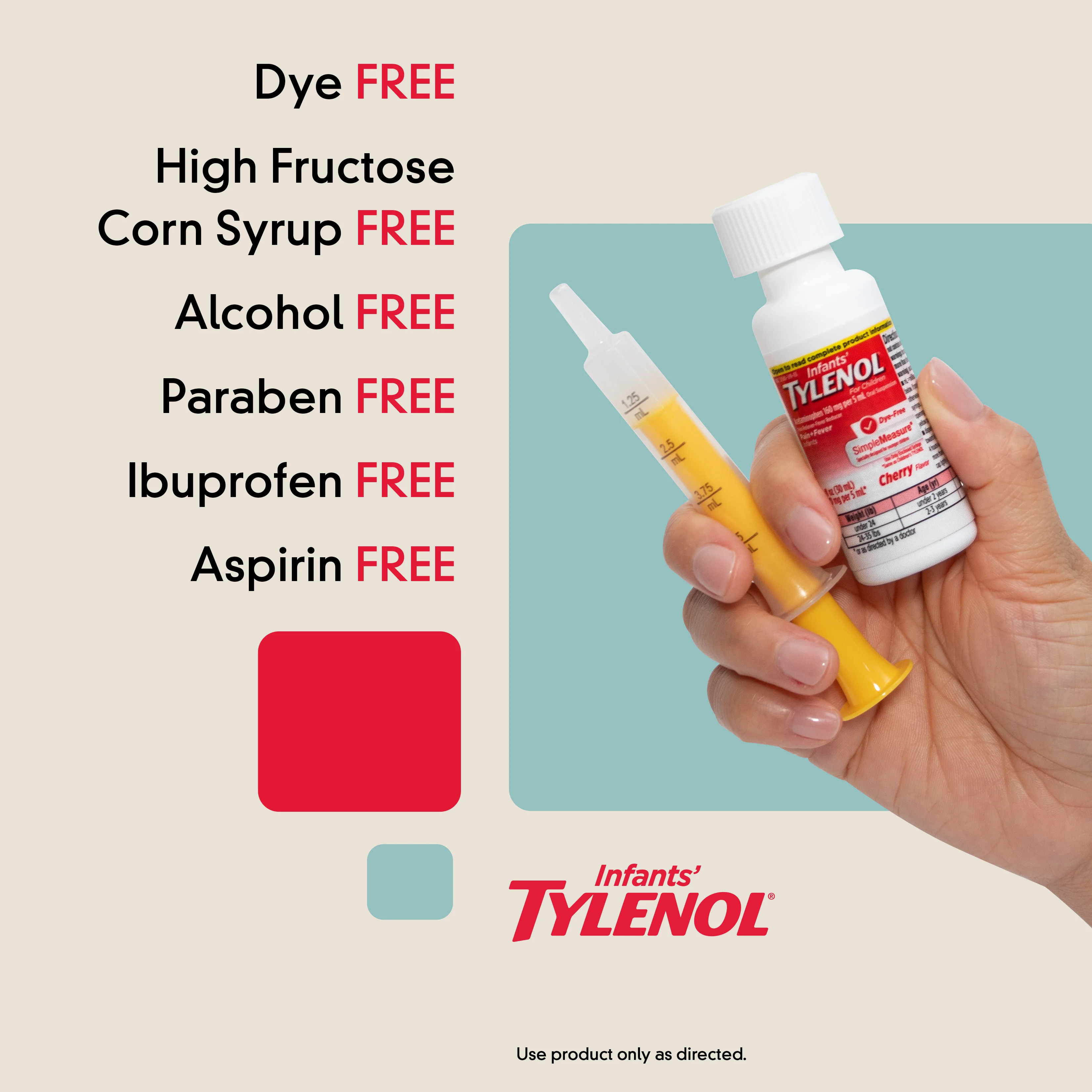 Inftans' Tylenol® free of