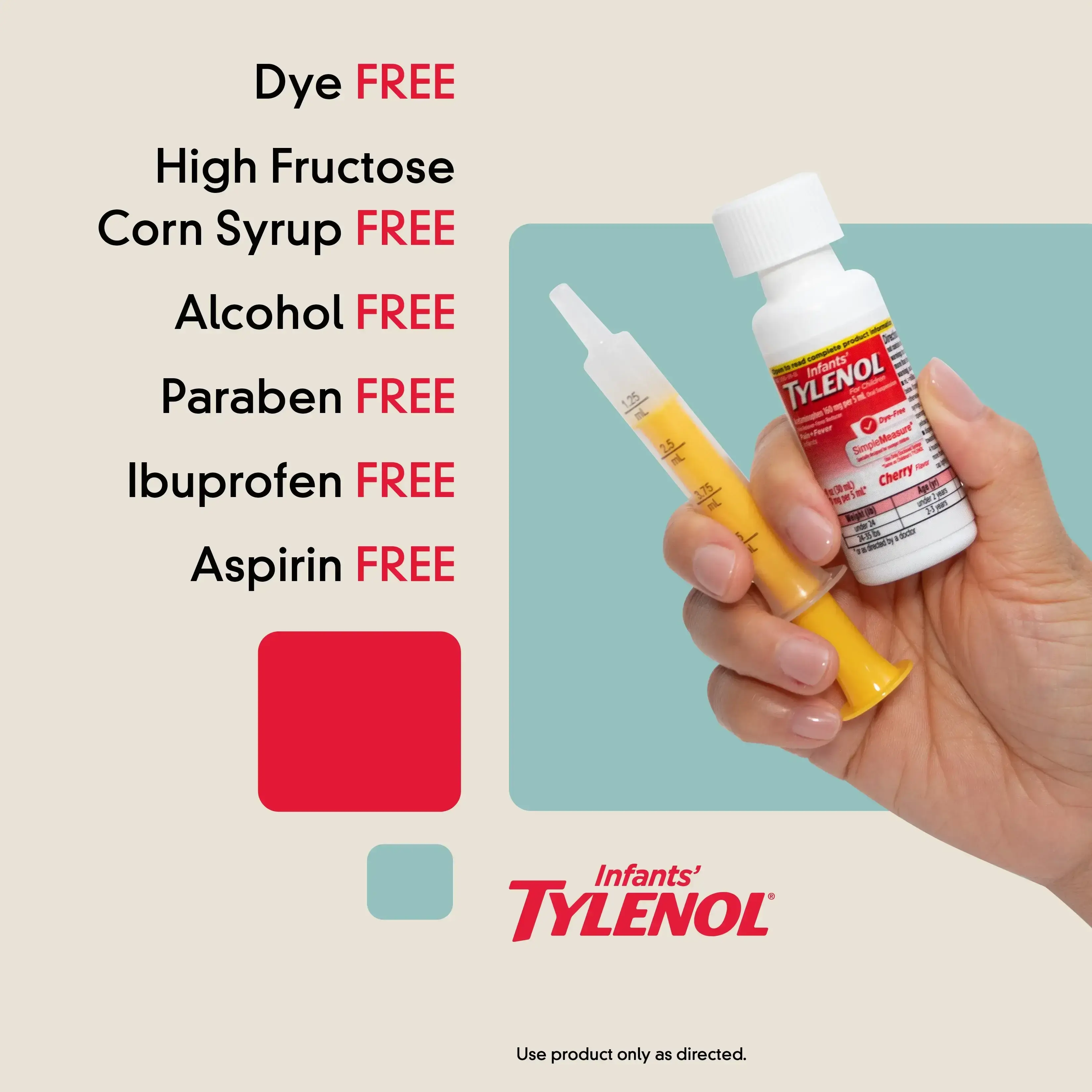 Inftans' Tylenol® free of