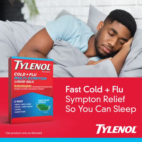 Nighttime Cold & Flu Multi-Symptom Relief Liquid Gels