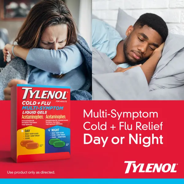 Daytime Cold & Flu Multi-Symptom Relief Liquid Gels