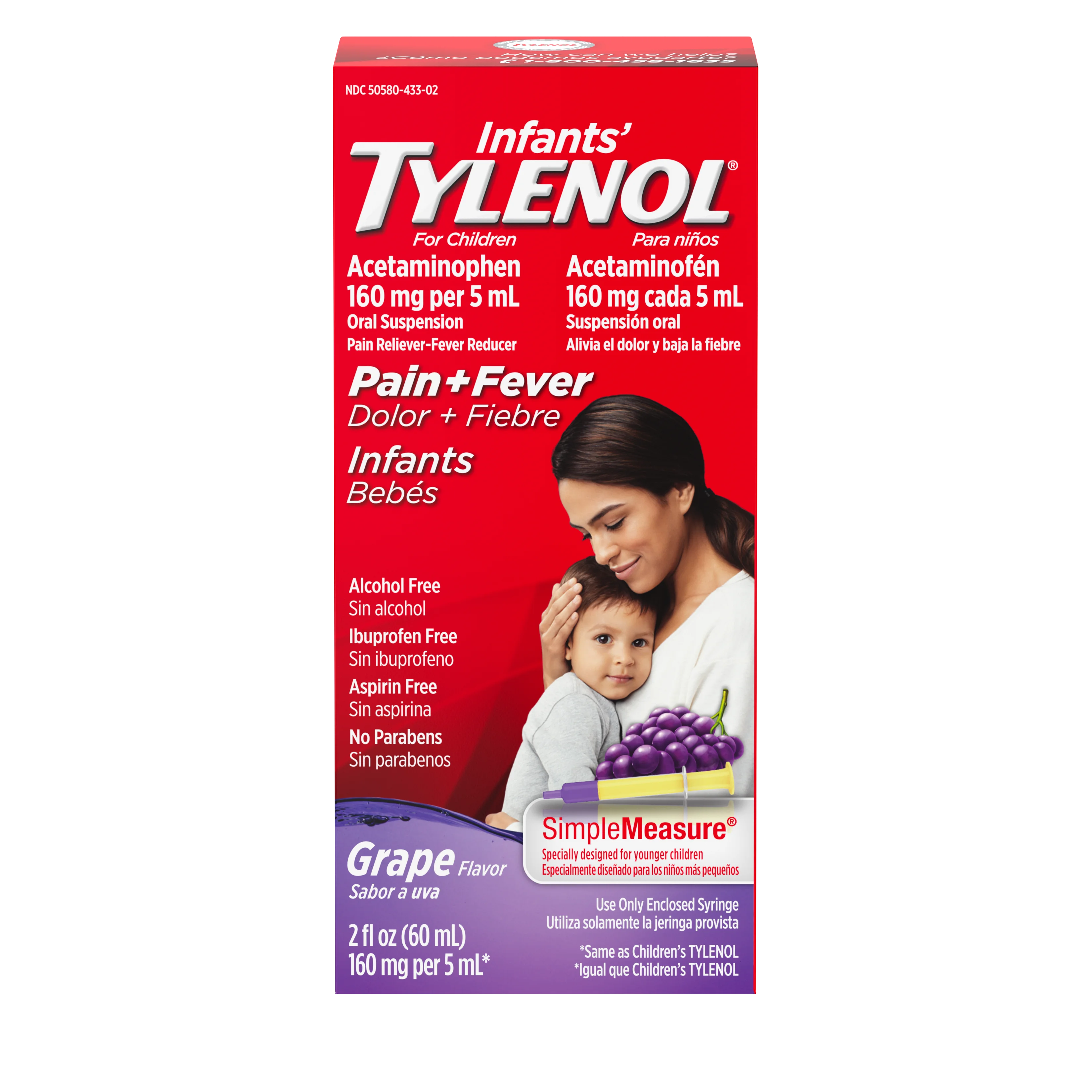 Infants' Tylenol® en sabor a uva