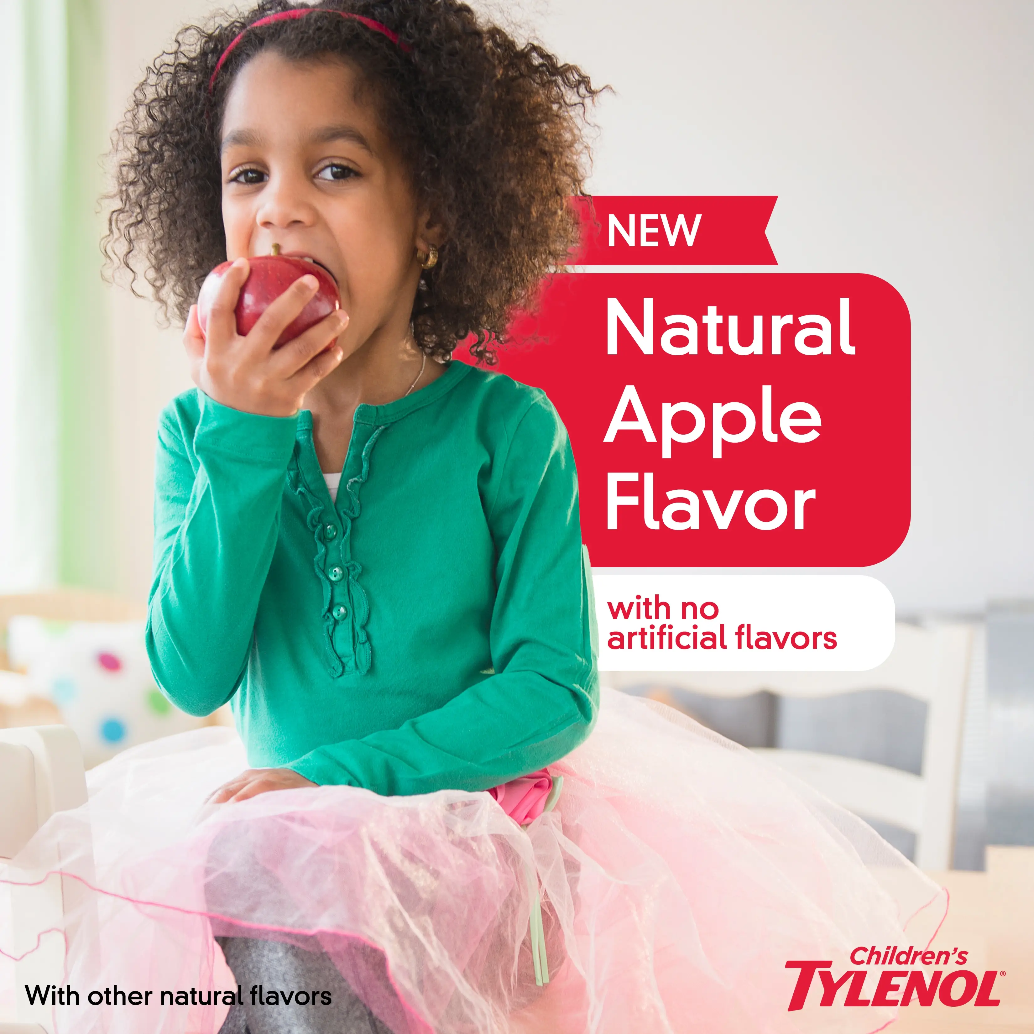 Natural apple flavor with no artificial flavors