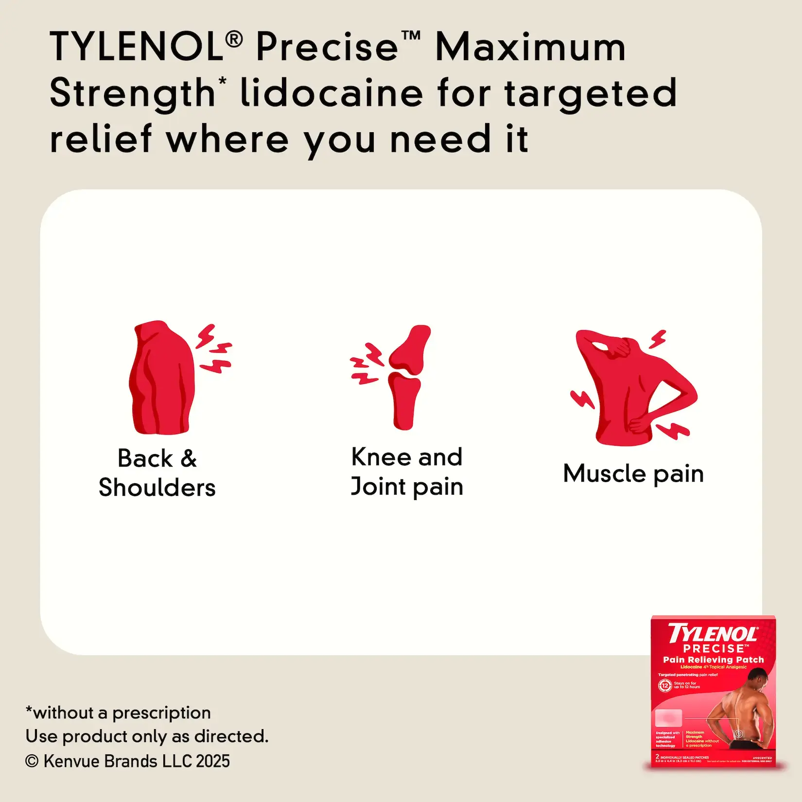 TYLENOL® PRECISE™ Pain Relieving Patches