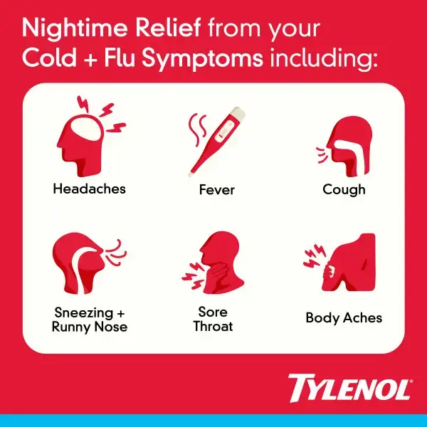 Nighttime Cold & Flu Multi-Symptom Relief Liquid Gels