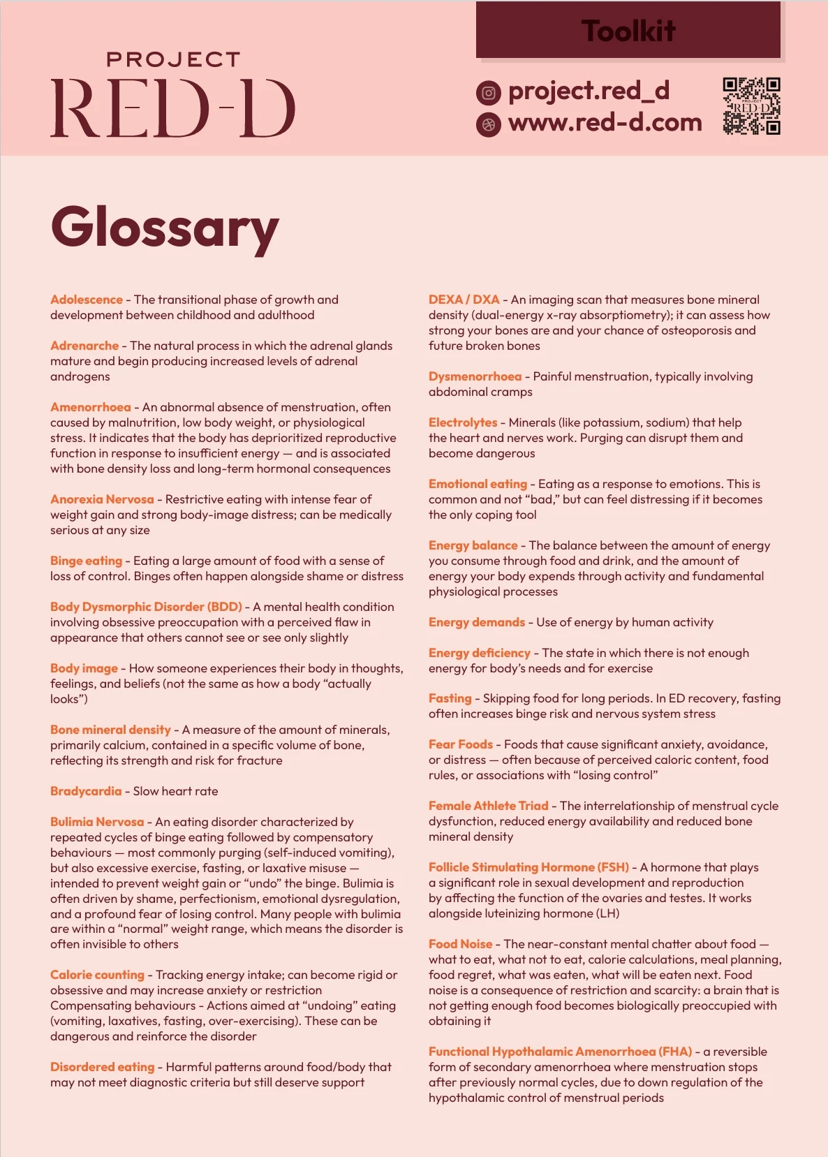 Glossary