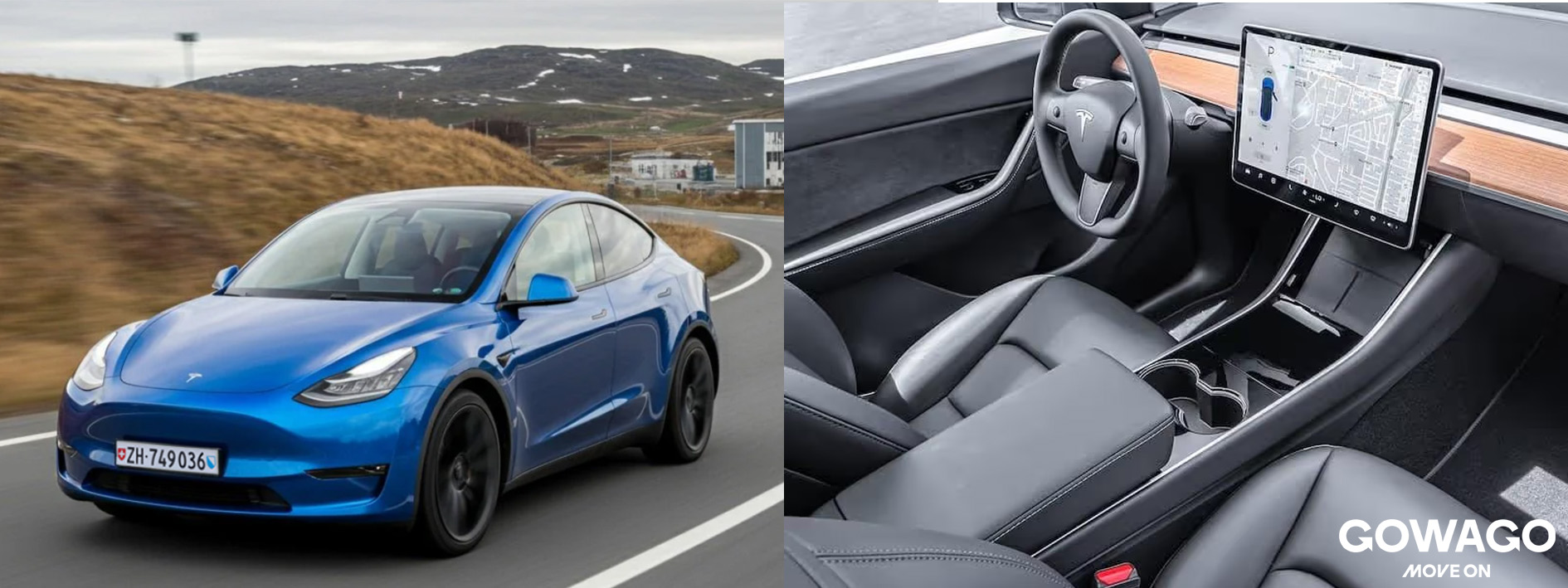 Gebrauchter Tesla Model Y Innenraum und Aussen