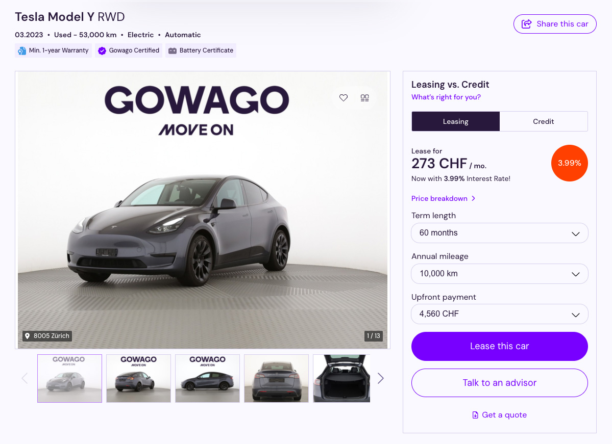 Model Y Gowago EN