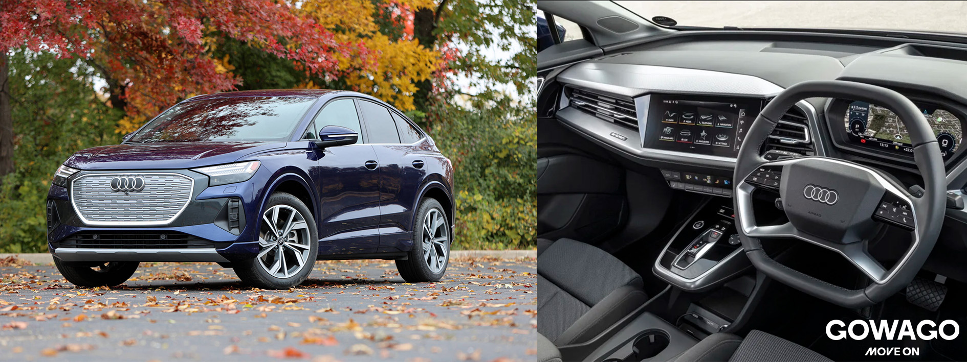 Audi Q4 e-tron interieur et exterieur