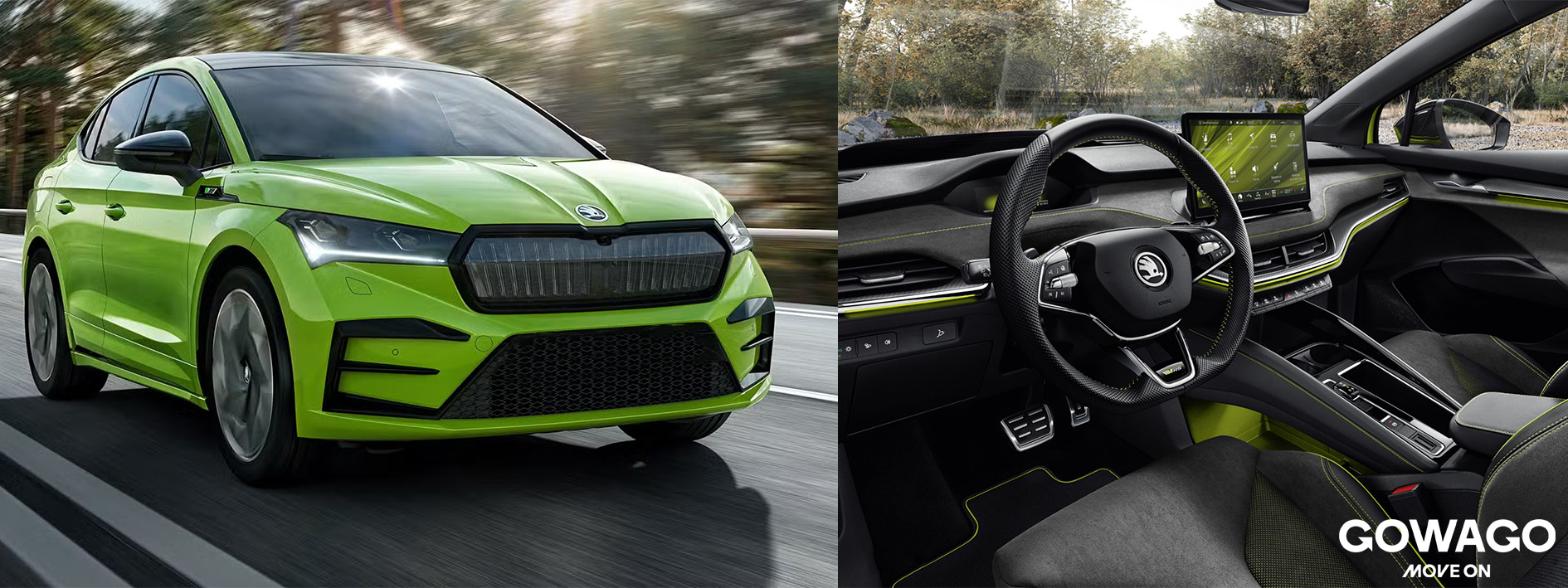 Gebrauchter Skoda Enyaq iV Innenraum und Aussen Stiling