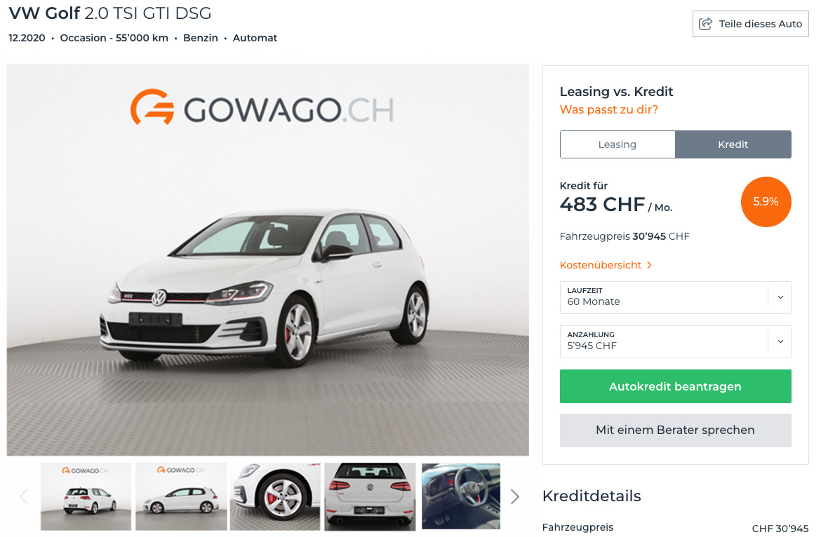 Golf Car Credit