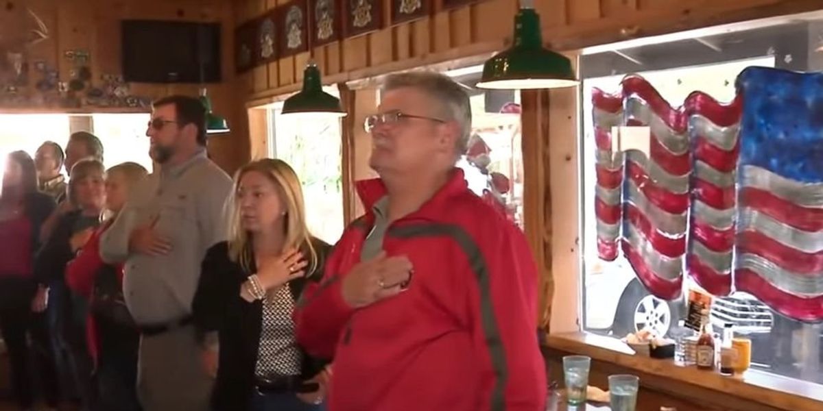 Viral TikTok video shows Americans singing the national anthem at a restaurant in California, and liberals are 'terrified'
