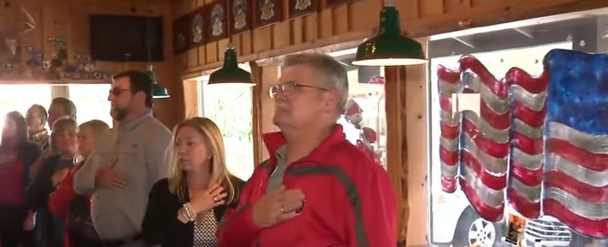Viral TikTok video shows Americans singing the national anthem at a restaurant in California, and liberals are 'terrified'