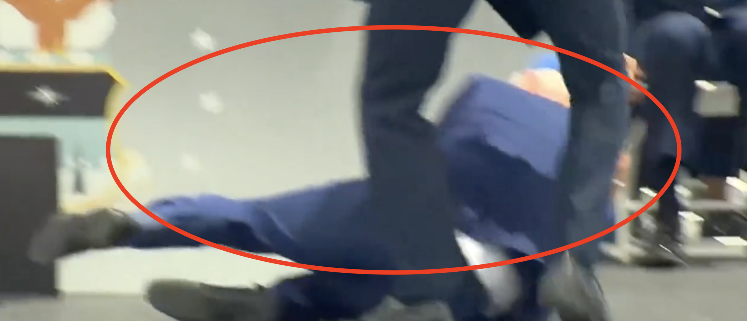 Biden Falls On Stage During Grad Ceremony