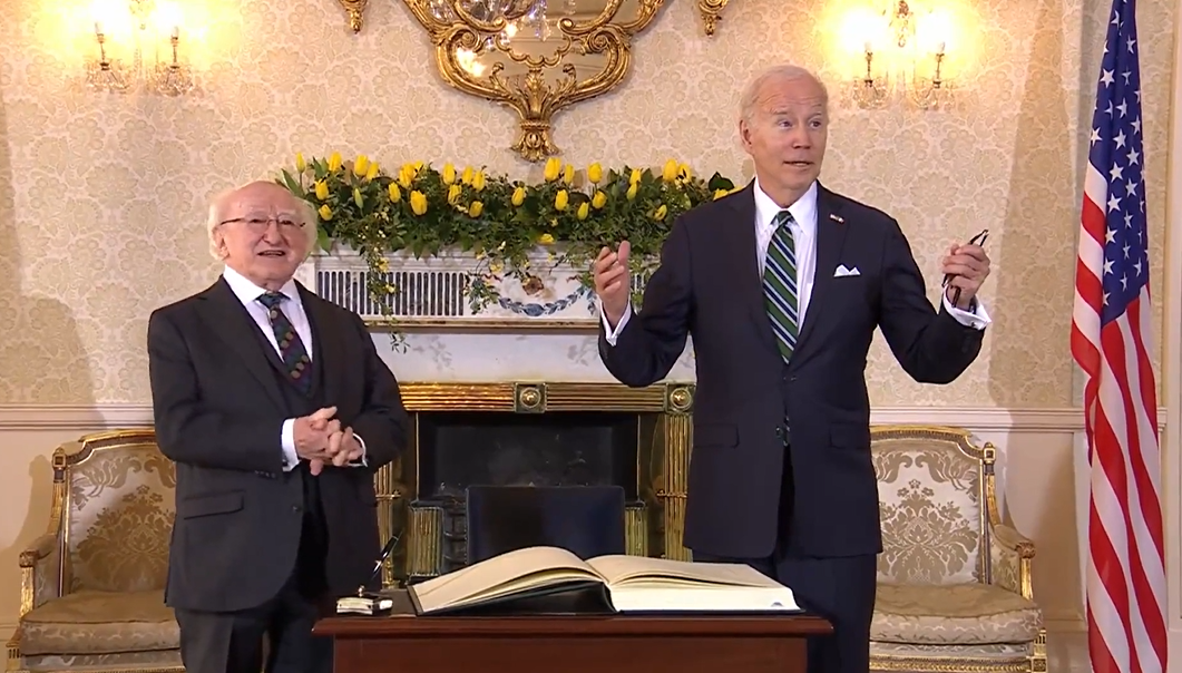 Twitter cheers Biden saying he's 'not going home,' 'staying' in Ireland: 'Good Riddance, they can have you!'