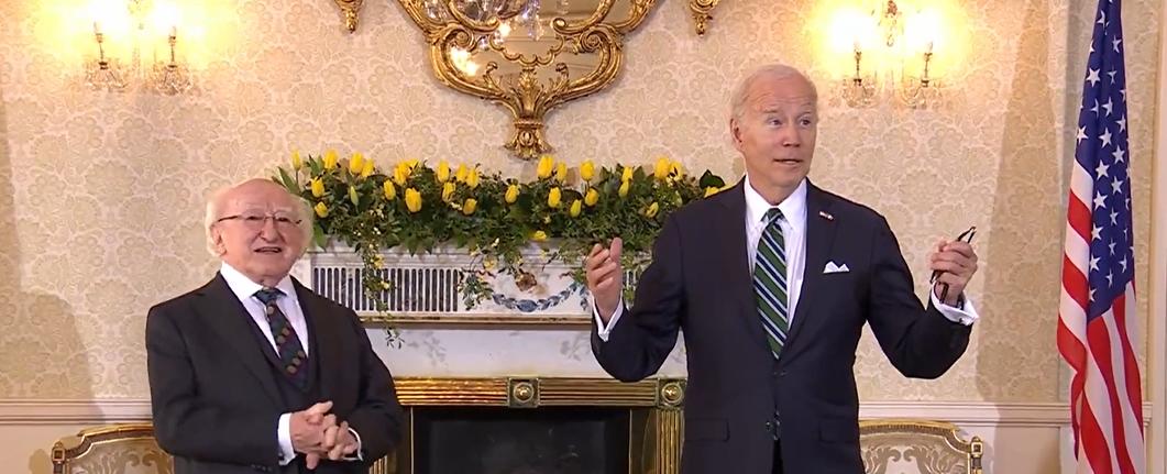Twitter cheers Biden saying he's 'not going home,' 'staying' in Ireland: 'Good Riddance, they can have you!'