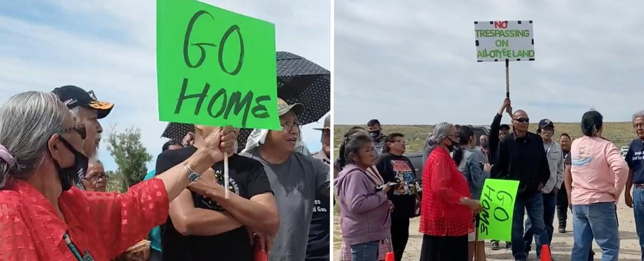 Native American protesters shut down Biden admin event over oil leasing ban