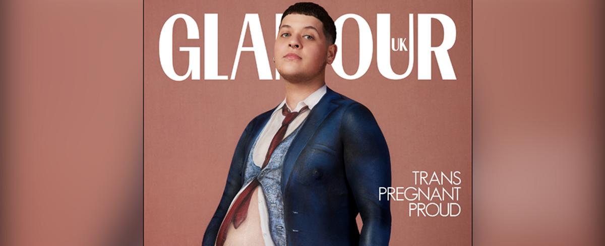 'I'm a pregnant man': British Glamour mag features pregnant transgender cover model, author of children's book about 'The Miracle of Male Birth'