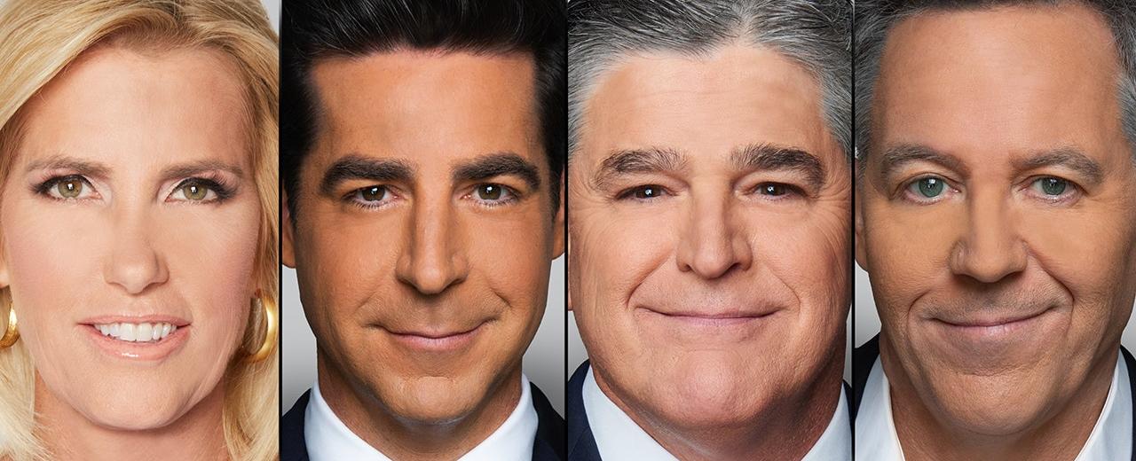 Fox News announces new primetime lineup with Laura Ingraham, Jesse Watters, Sean Hannity, and Greg Gutfeld