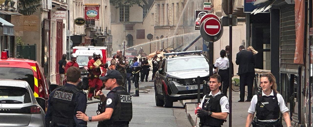 Paris explosion ignites massive fire in France's capital, several injured as smoke plume visible across city