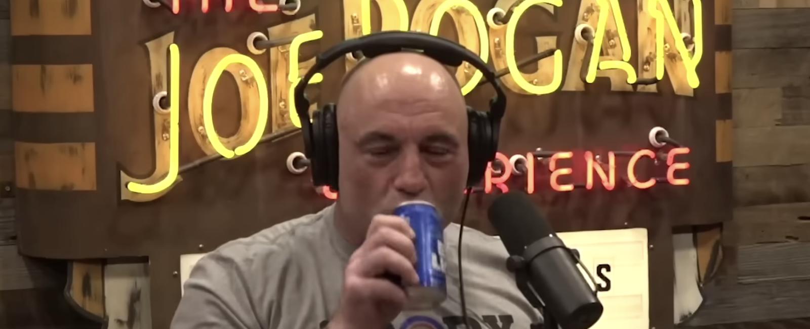 Joe Rogan drinks Bud Light as he laughs off partnership with 'goofy' Dylan Mulvaney: 'Who gives a s--t'