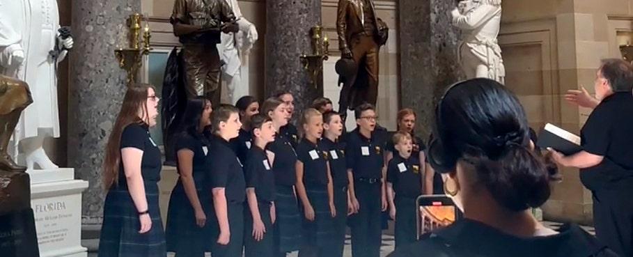 Capitol Police stop youth choir during national anthem performance, sparking outrage: 'I was shocked'