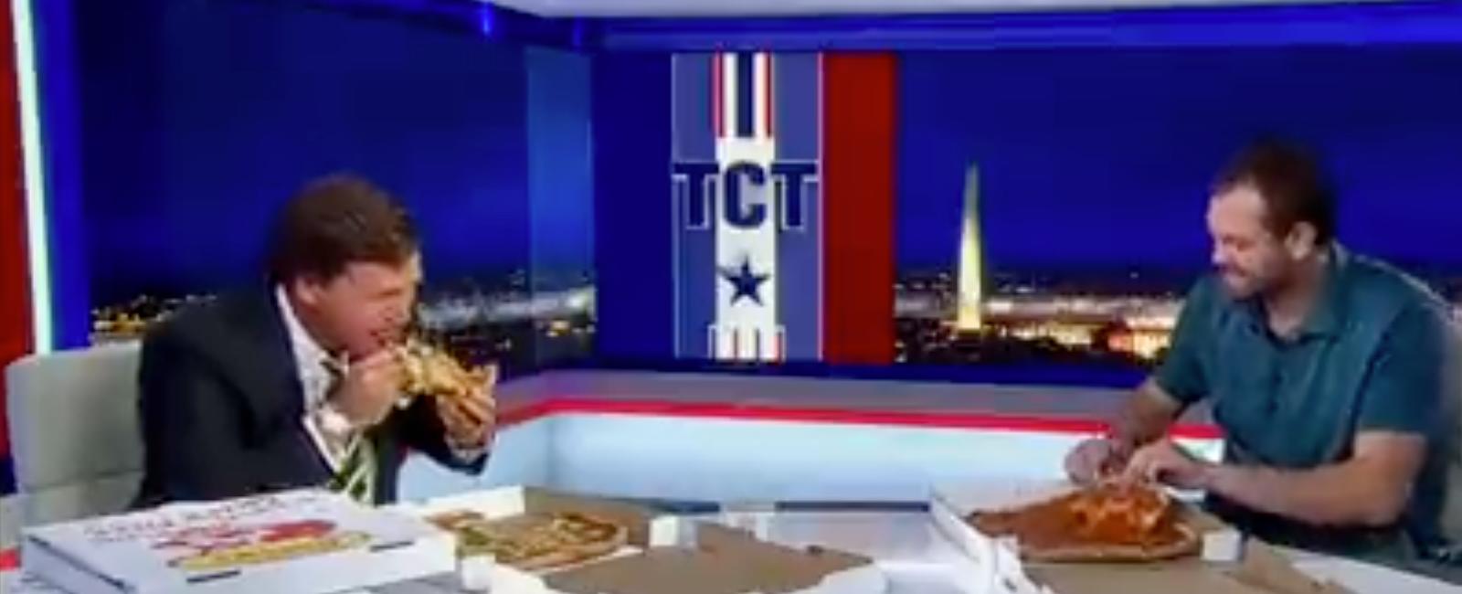 ‘We’ll Be Back On Monday’: Tucker Ate Pizza With Delivery Guy In What Turned Out To Be The Final Moments Of His Show