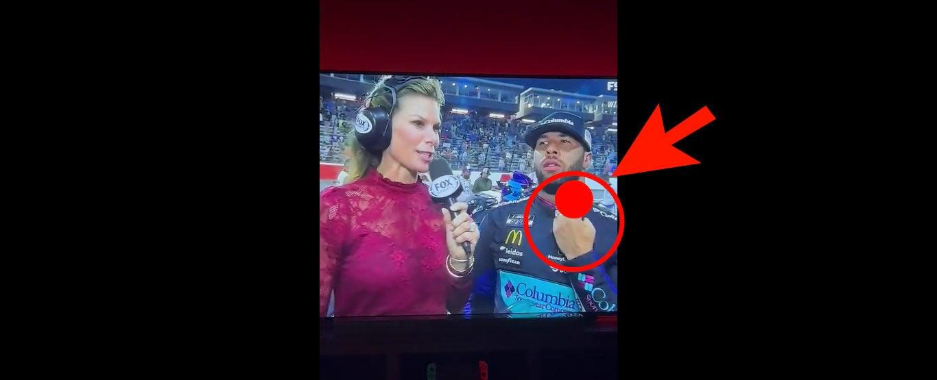 Bubba Wallace Flips Off TV Camera After 2nd Place Finish In NASCAR Cup Series All-Star Race, Being Slammed With Boos