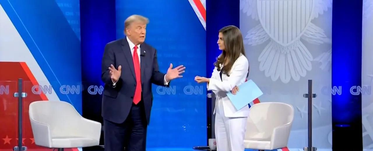 Trump calls CNN's Kaitlan Collins a 'nasty person' during town hall clash