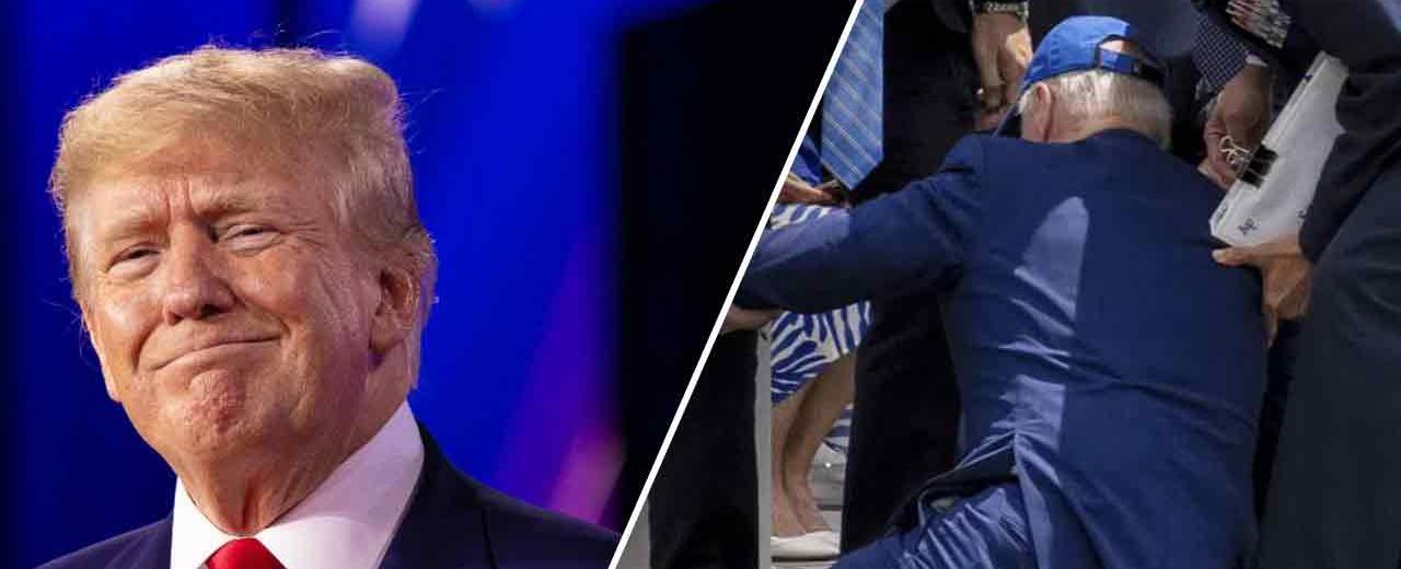 Trump reacts to Biden's Air Force commencement fall: 'That's not inspiring'