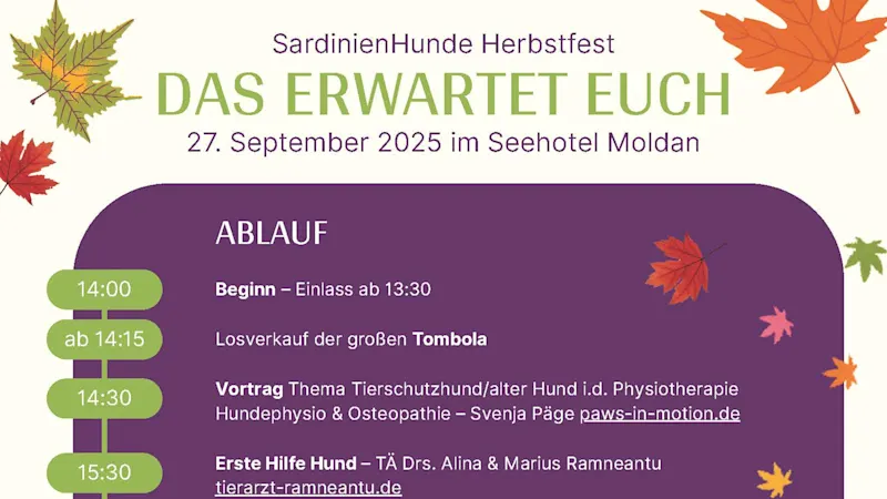 Header SardinienHunde Programm Herbstfest