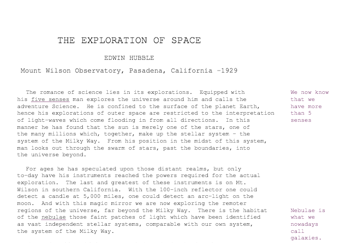 The Exploration Of Space – An annotated version. | The Astroholic