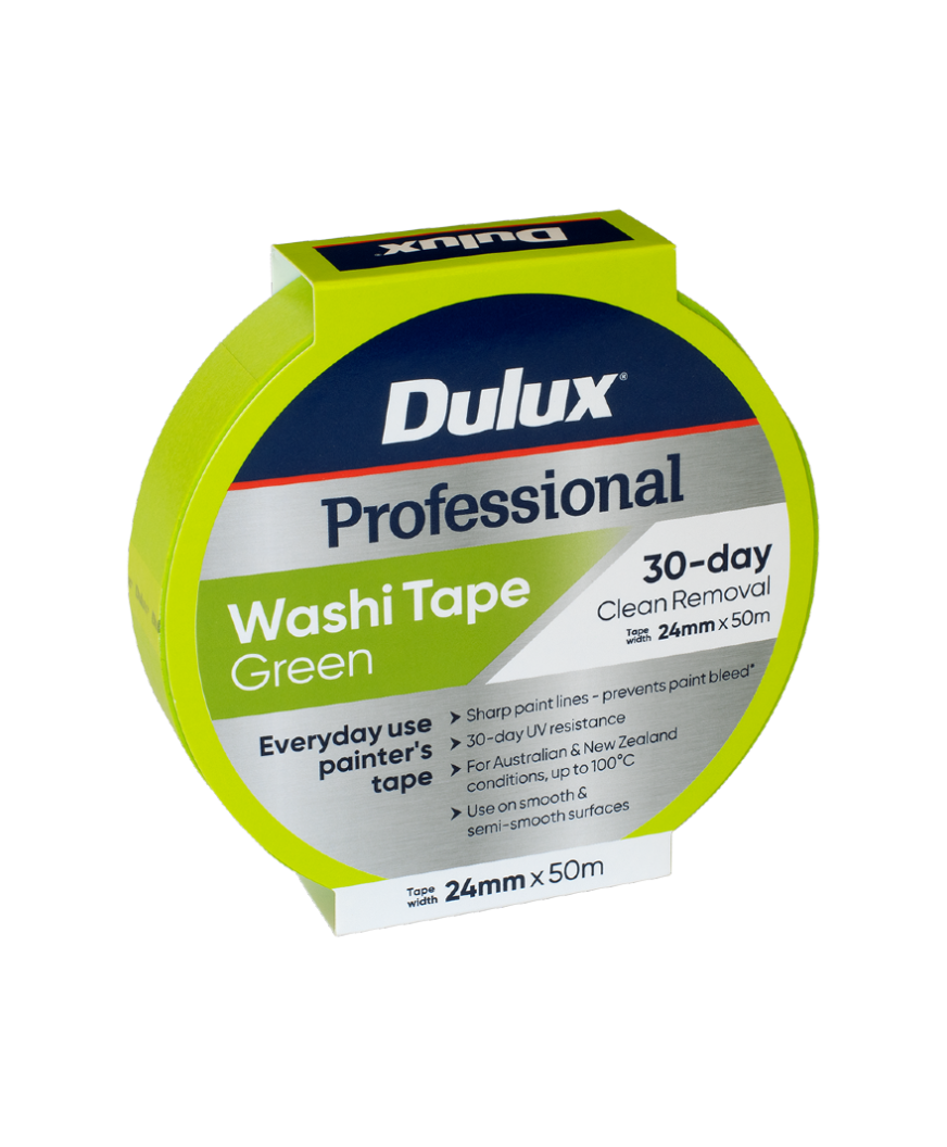 Dulux Professional Green Washi Tape 24MM X 50M N54DP028