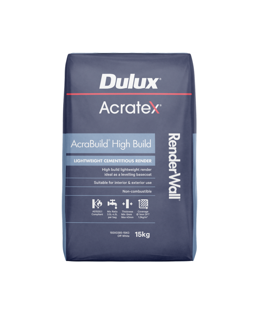 Acratex RenderWall Acrabuild High Build 15kg 2025