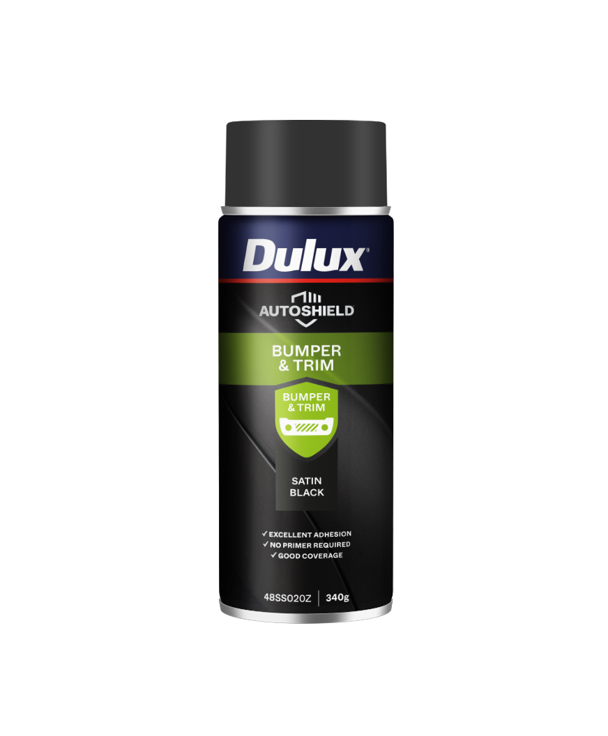 Dulux Autoshield Bumperandtrim SatinBlk 340g